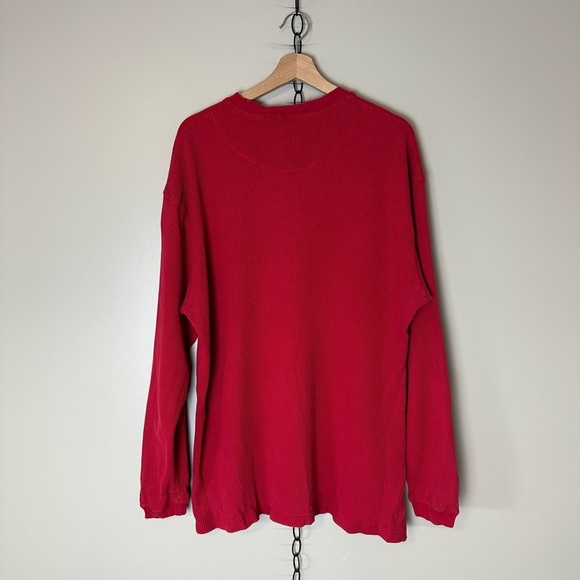 Vintage Disney Thermal Henley Long Sleeve Shirt Large - Picture 2 of 6